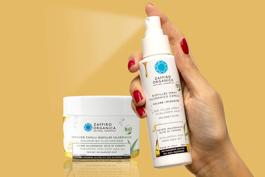 Mascarilla y Spray Biofiller con Ácido Hialurónico.