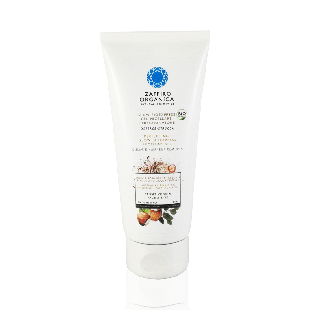Perfecting micellar gel cleanser with australian pink, organic linseed oil and thermal water. 100 ml