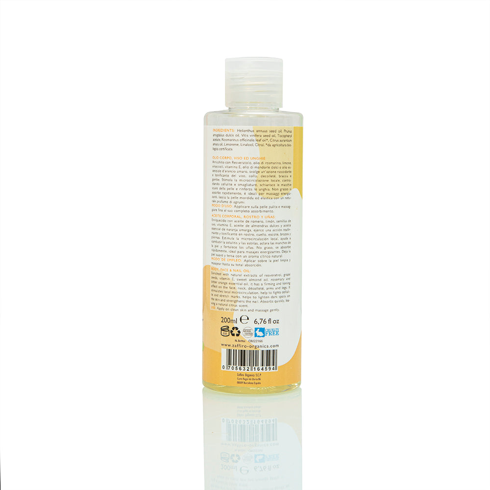 BIO grape seed and sweet almond oil for face, body and nails 200ml