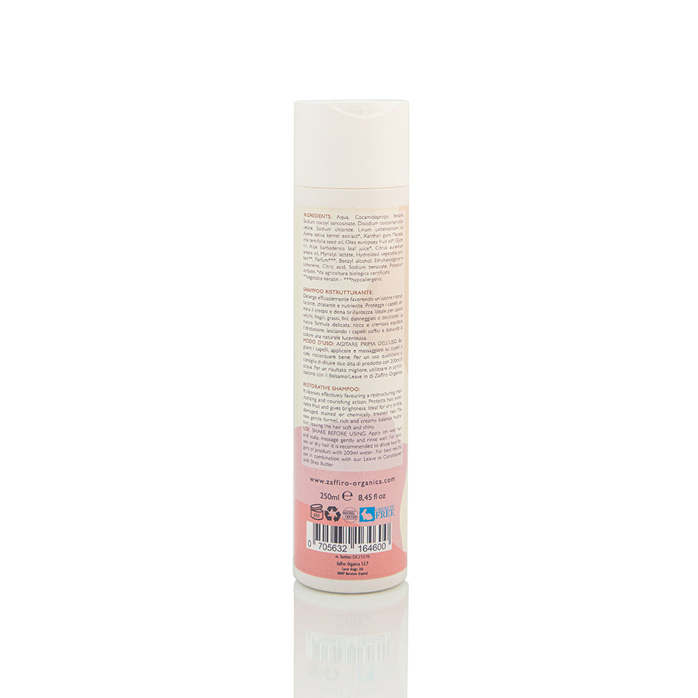 Champú natural reestructurante con queratina vegetal 250ml